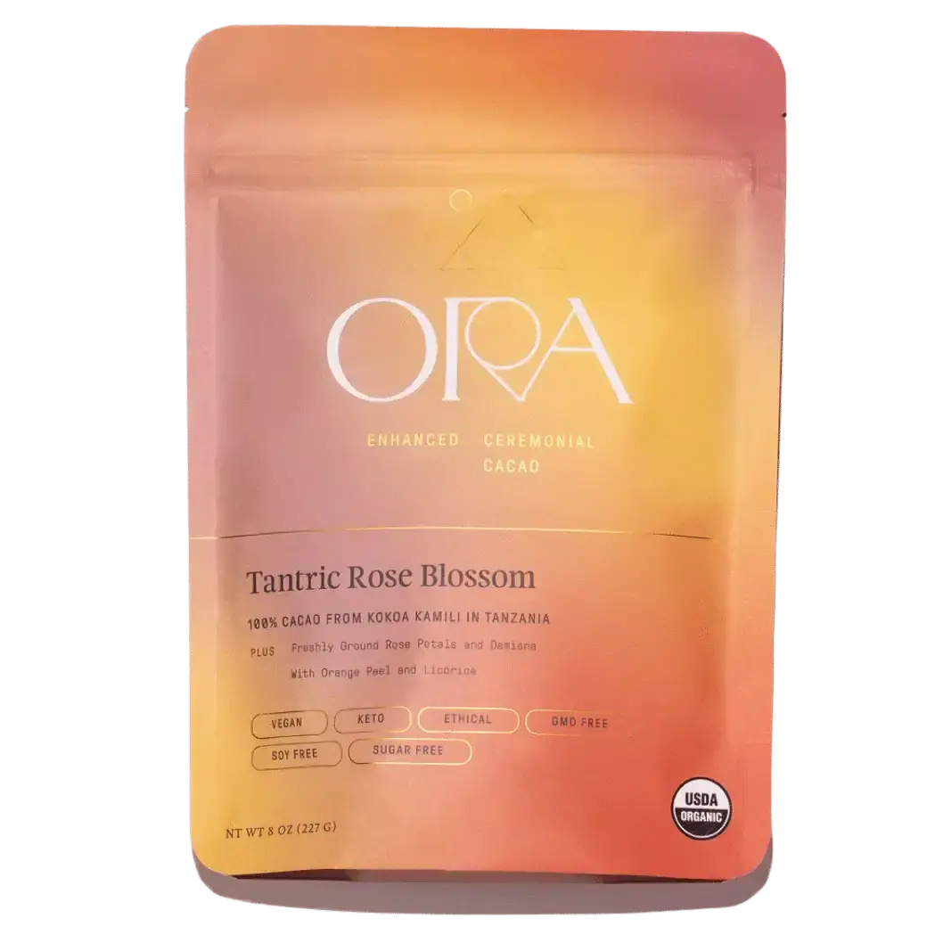 Tantric Rose Blossom - Enhanced 100% Pure Organic Ceremonial Cacao 1