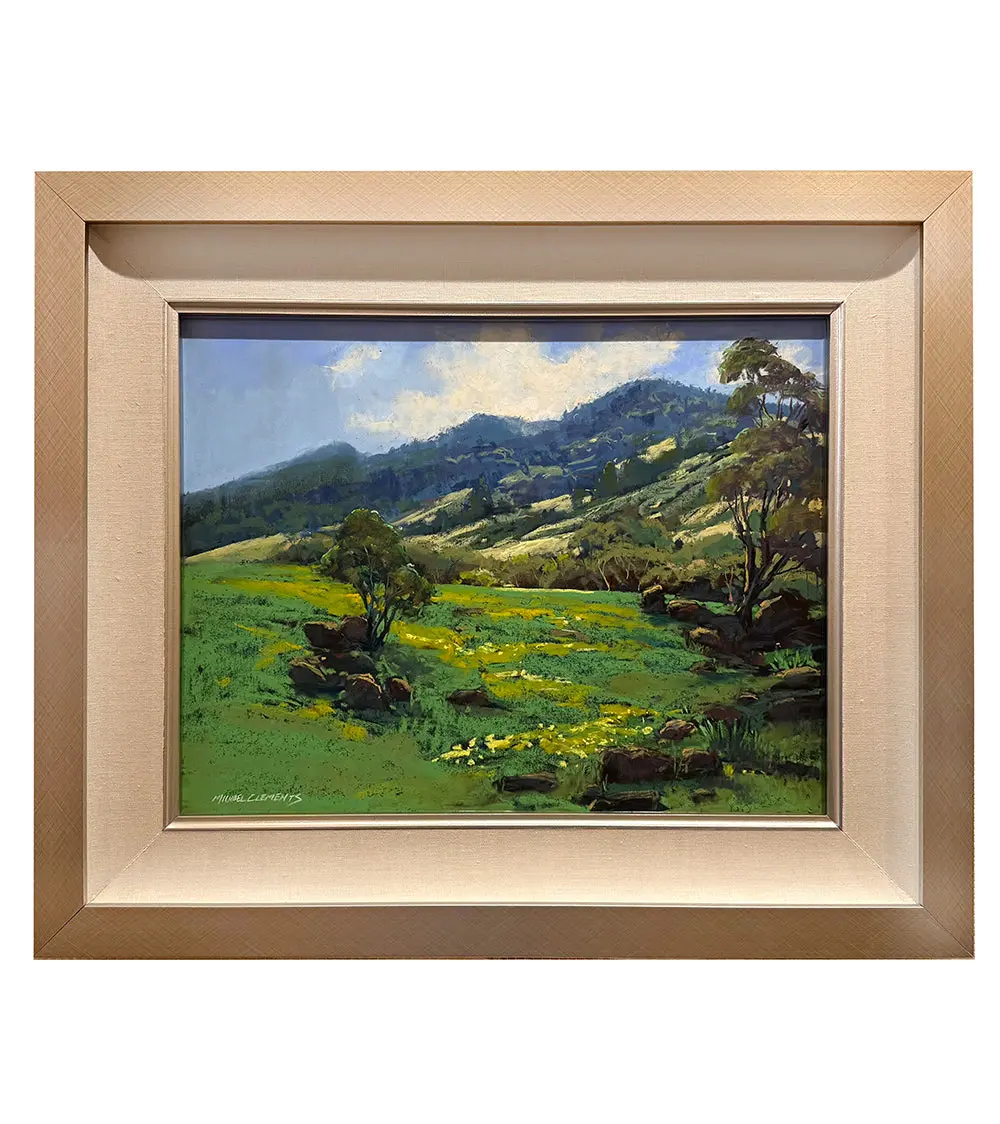 Original Pastel Painting "Thompson Ranch" By Michael Clements 18 X 14 2