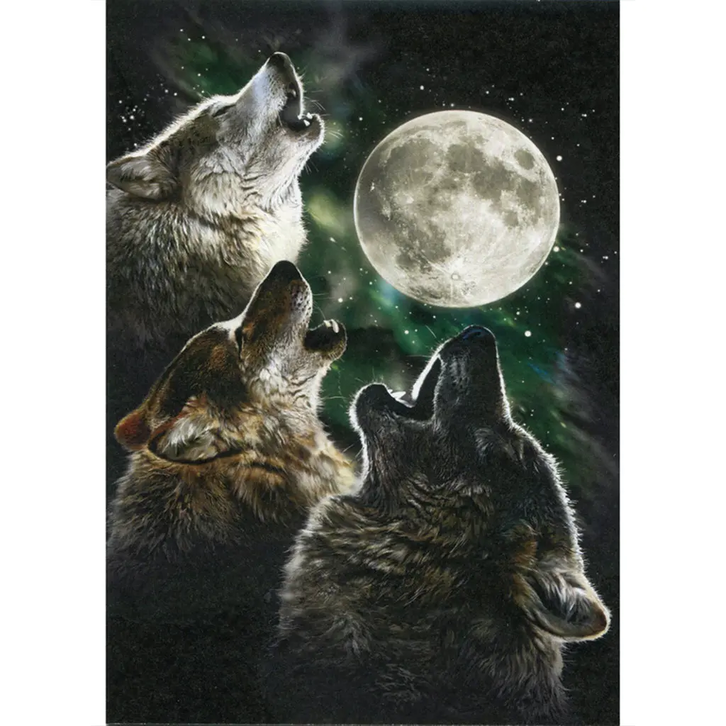 Three Wolf Moon Card (No Message) 1