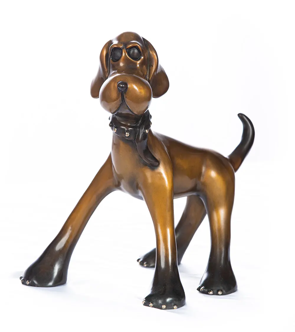 Bronze Sculpture "Toby" By Marty Goldstein 1