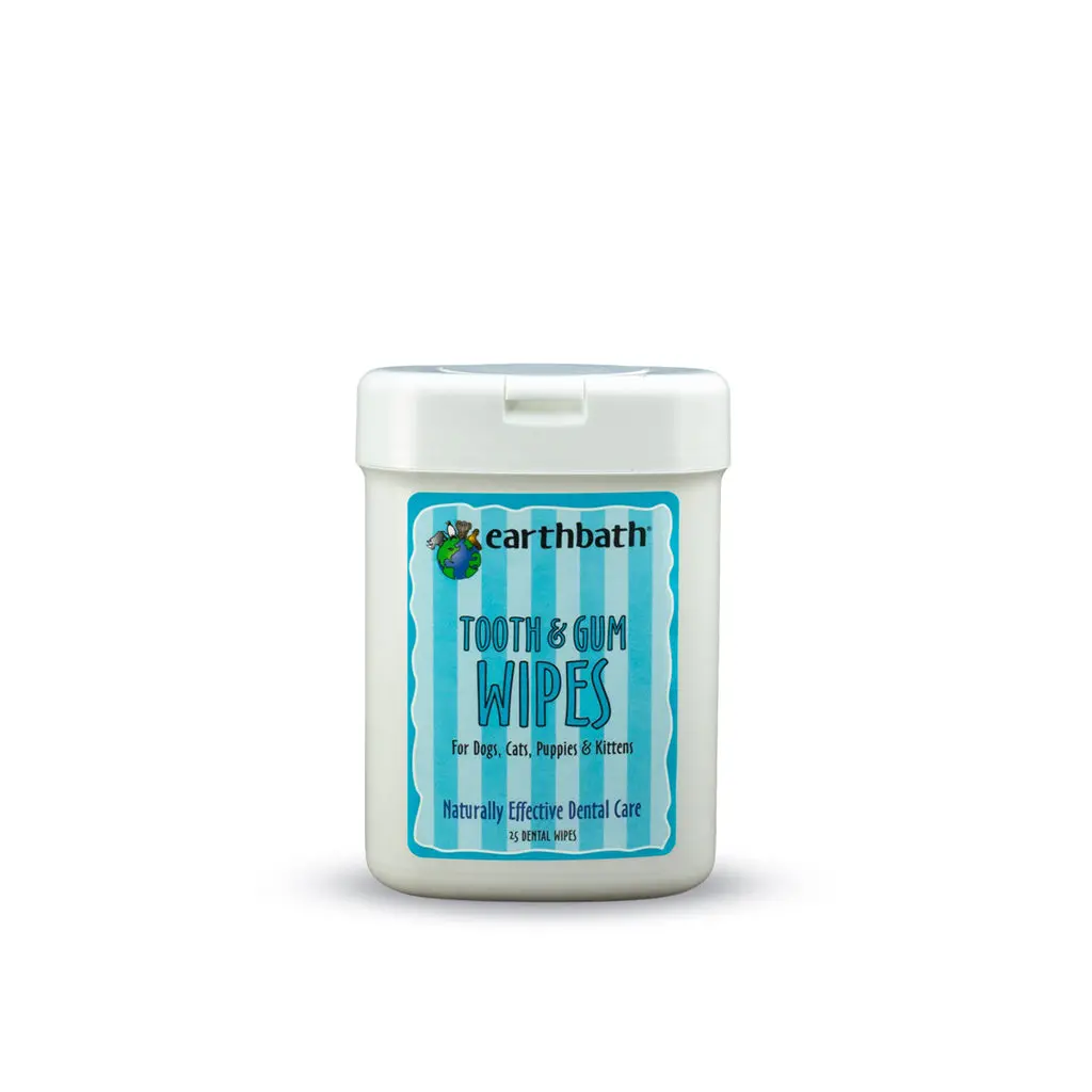 Dogs & Cats Tooth & Gum Wipes Earthbath - 25'S 2