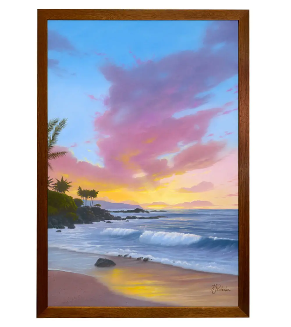 Original Painting: Tropical Coast By Michael Provenza 1