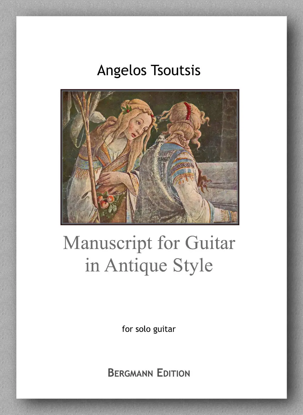 Tsoutsis, Manuscript For Guitar In Antique Style 1