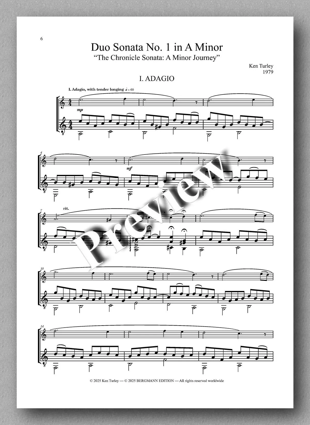 Turley, Duo Sonata No. 1 In A Minor 2