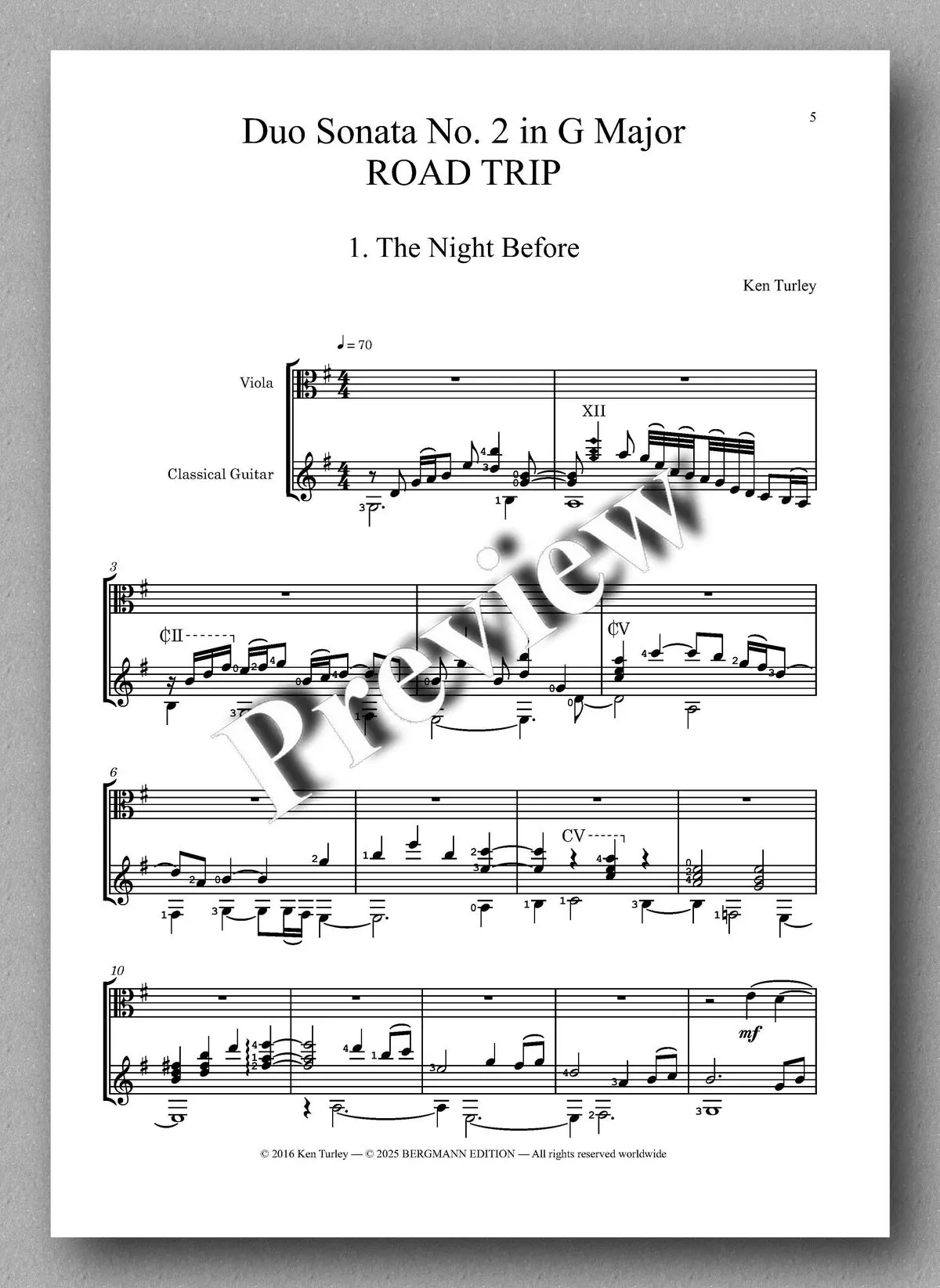 Turley, Duo Sonata No. 2 In G Major 2