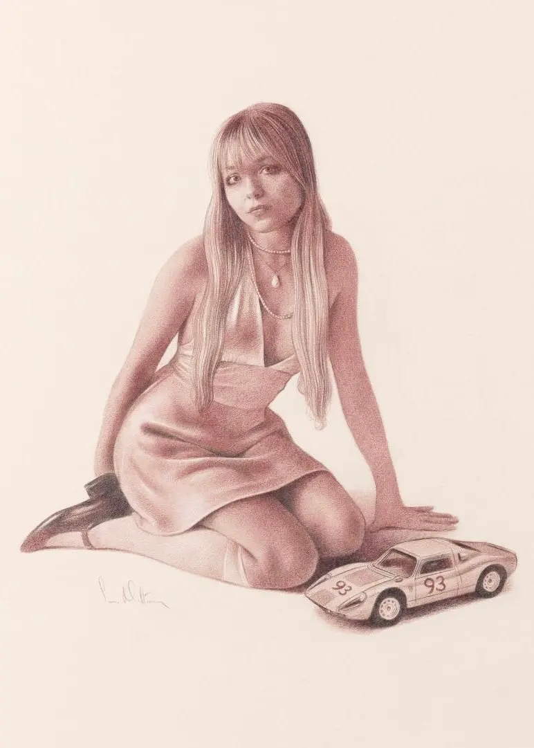 Girl With Porsche 904 1