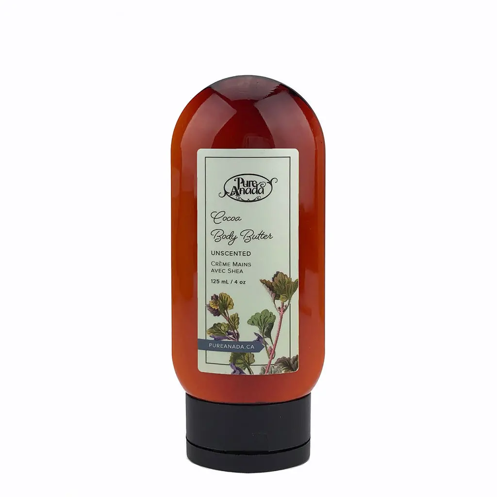 Unscented Natural Cocoa Body Butter 125Ml - Pure Anada 1