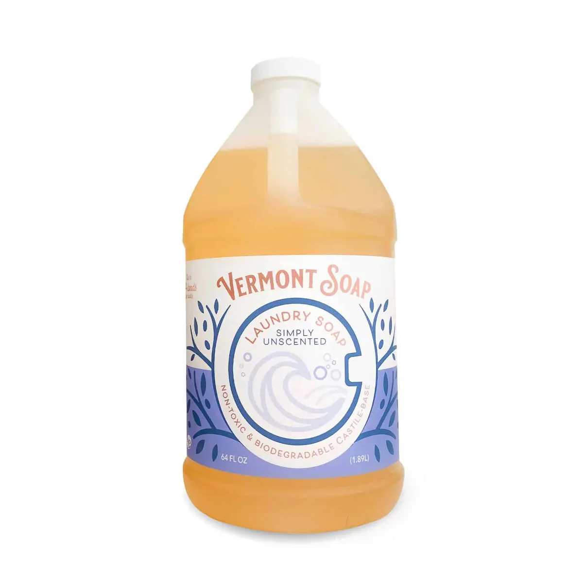 Simply Unscented Laundry Soap – 64Oz / 1.89L | Vermont Soap 1