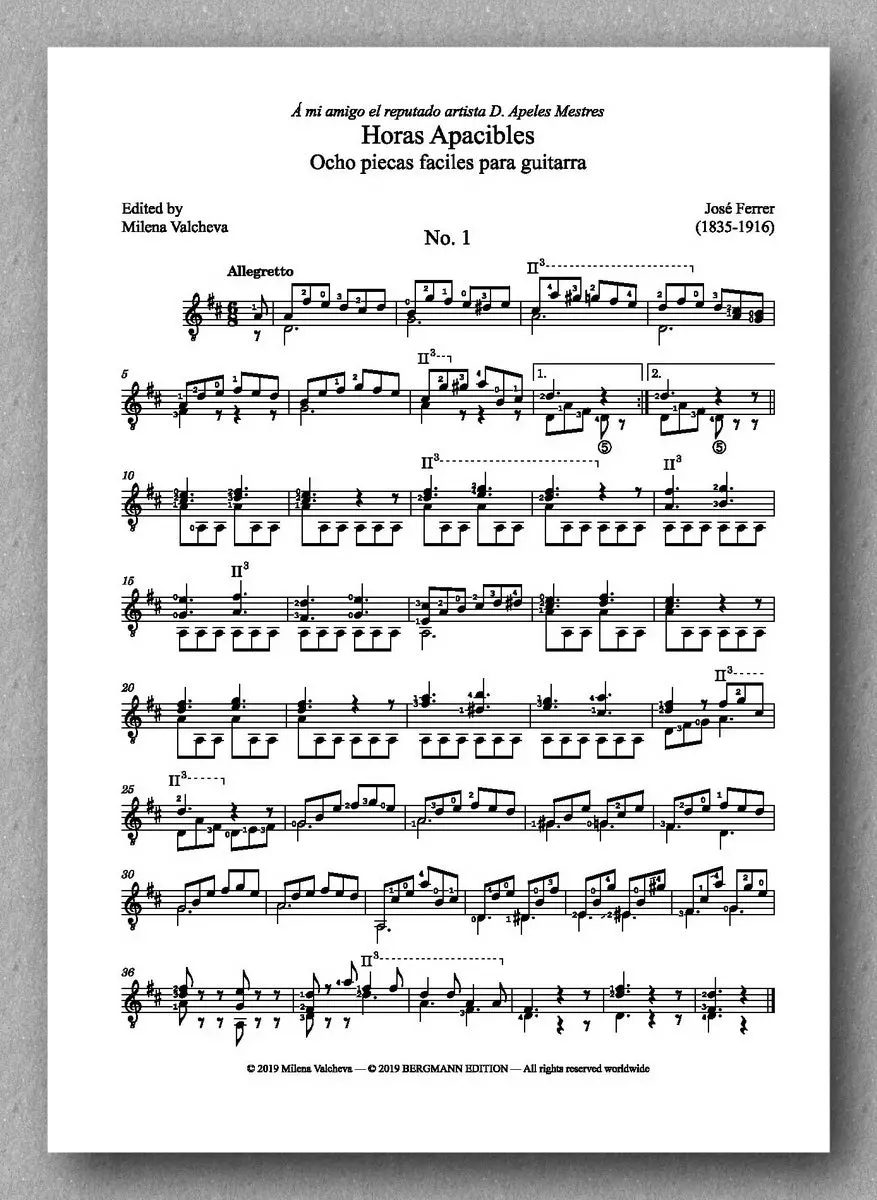 Ferrer-Valcheva, Horas Apacibles 2