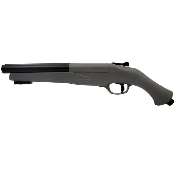 T4e Hds / Ts 68 Home Defense Edition - Up To 34Joules / 500Fps Custom Double Barrel Combat Grey Shotgun .68Cal W/ Free 25 Rubber Balls + 5 12Gr. Co2 Combo! 2