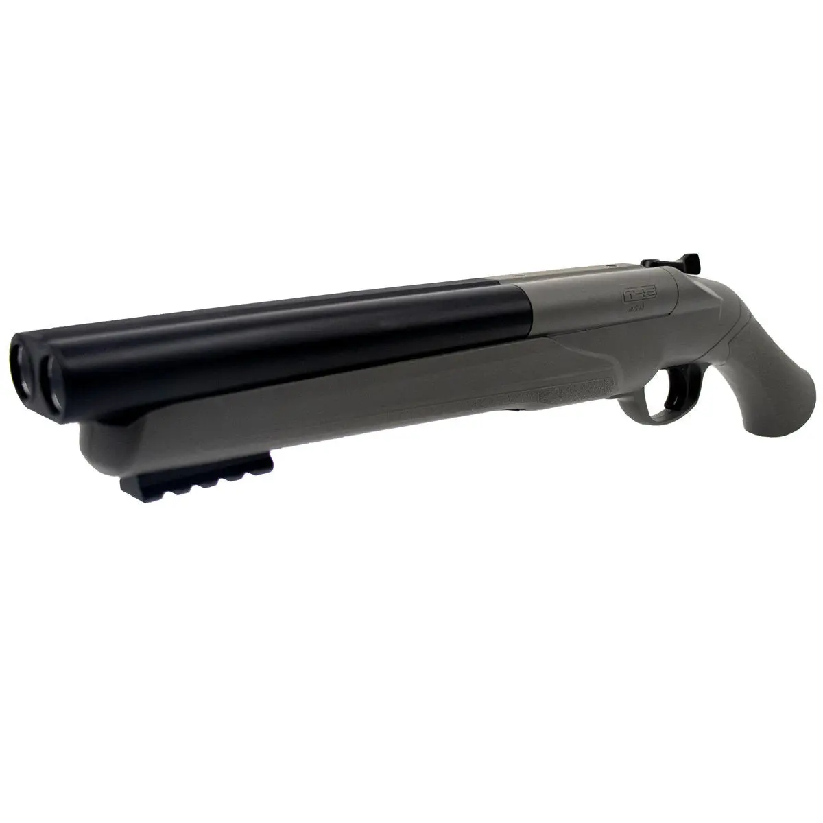 T4e Hds / Ts 68 Home Defense Edition - Up To 34Joules / 500Fps Custom Double Barrel Combat Grey Shotgun .68Cal W/ Free 25 Rubber Balls + 5 12Gr. Co2 Combo! 1