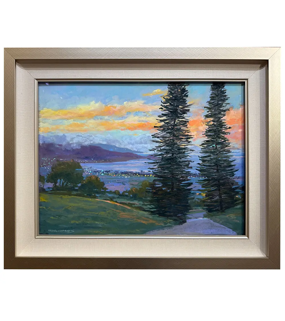 Original Pastel Painting "Valley Isle At Dusk" By Michael Clements 24 X 18 1