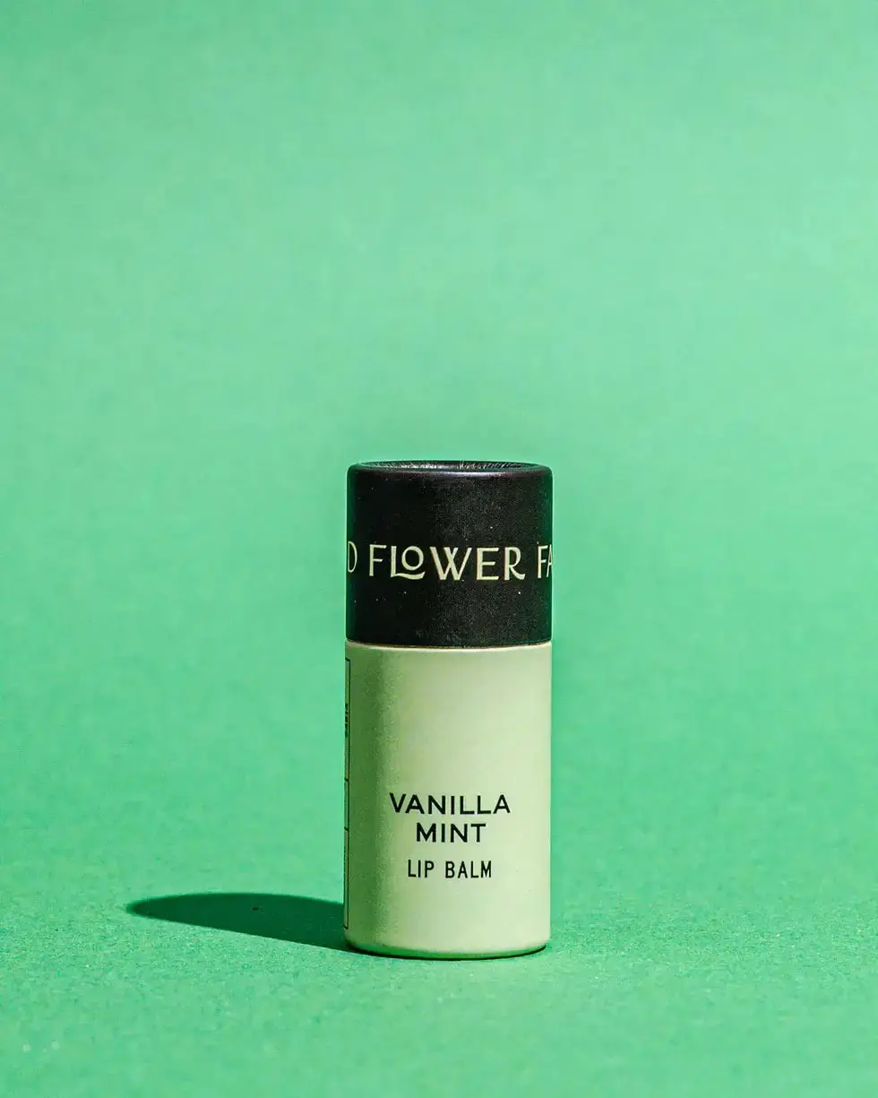 Vanilla Mint Organic Lip Balm – 0.30Oz | Good Flower Farm 1