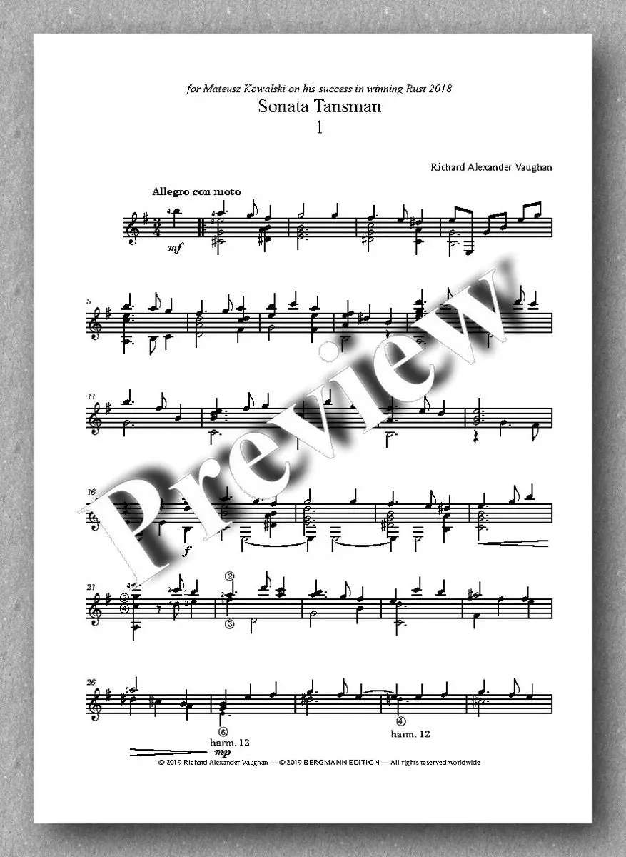 Vaughan, Sonata Tansman 2