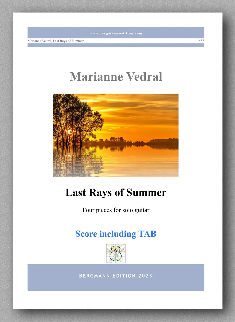Vedral, Last Rays Of Summer - Score Including Tab 1