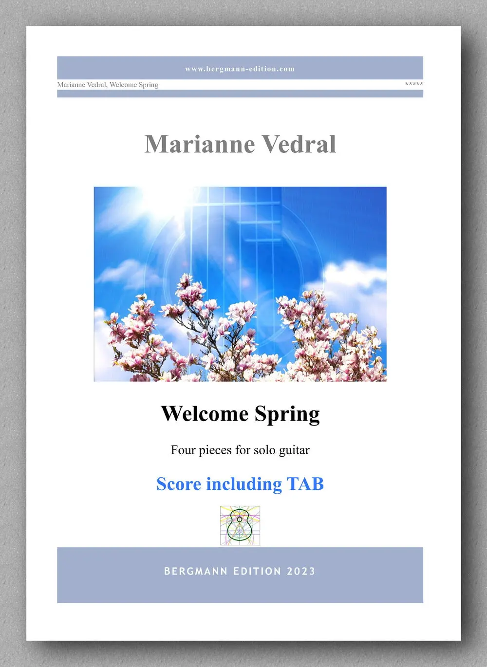 Vedral, Welcome Spring (Four Pieces For Solo Guitar) - Score Including Tab 1