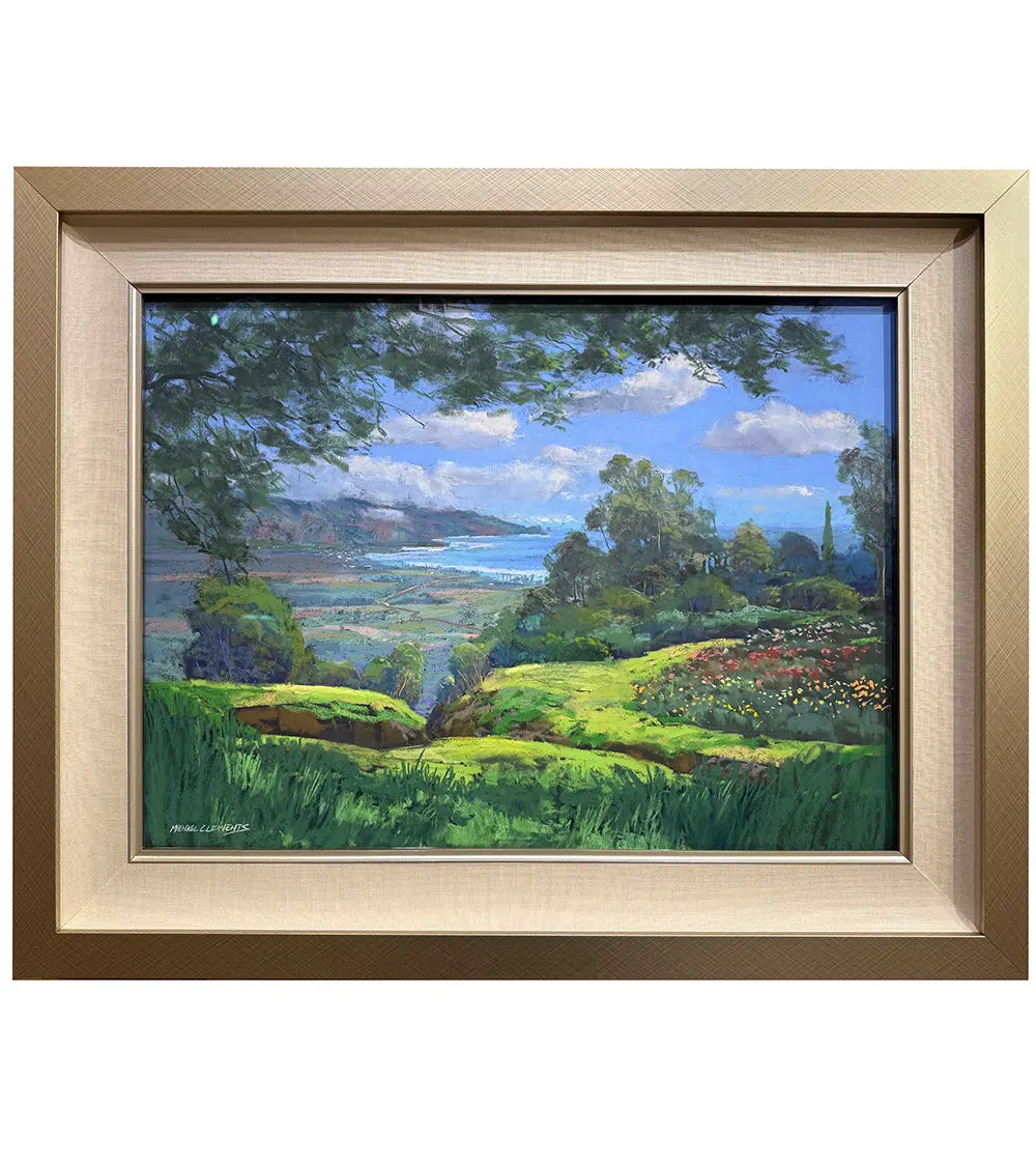 Original Pastel Painting "View Over Kula Protea Farm" By Michael Clements 24 X 18 1