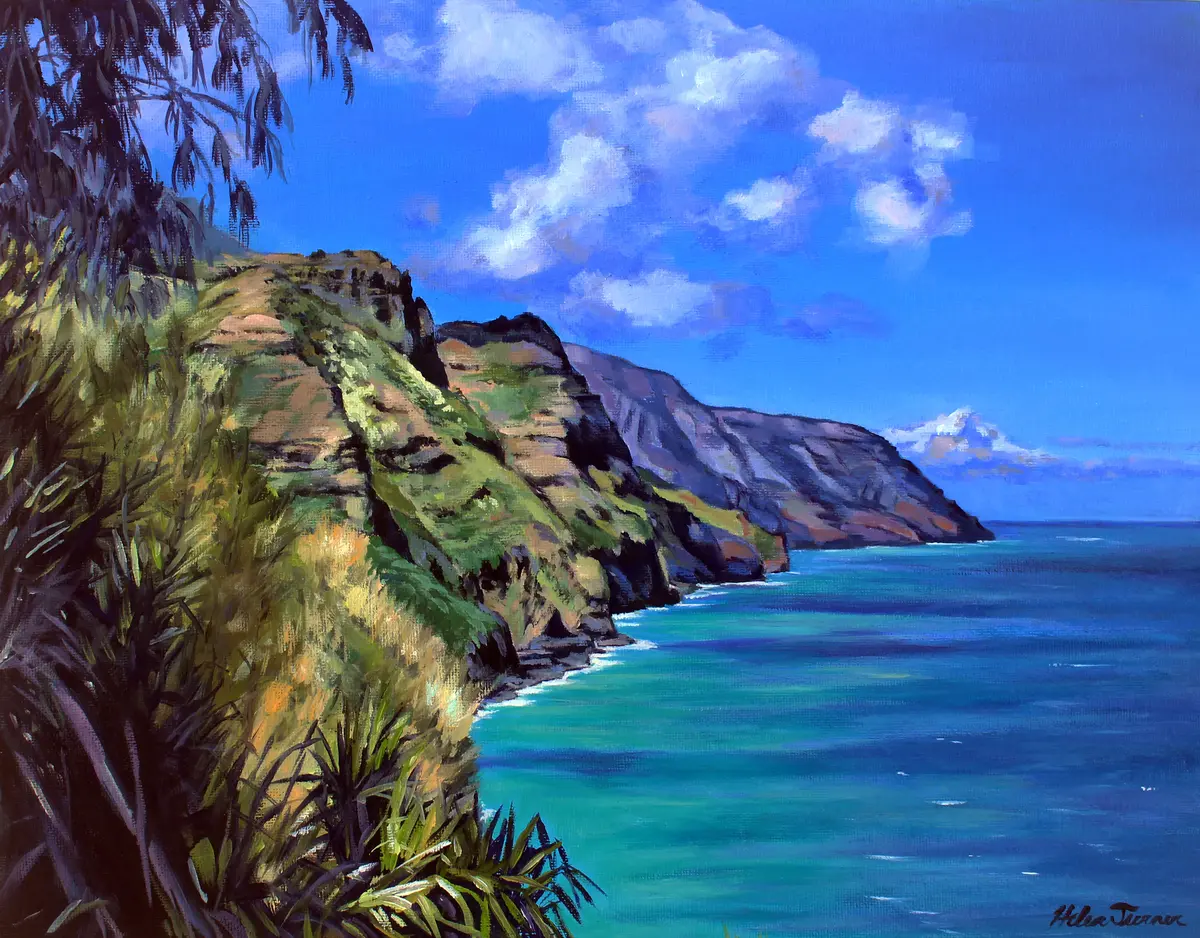 View From Kalalau Trail By Helen Turner 1