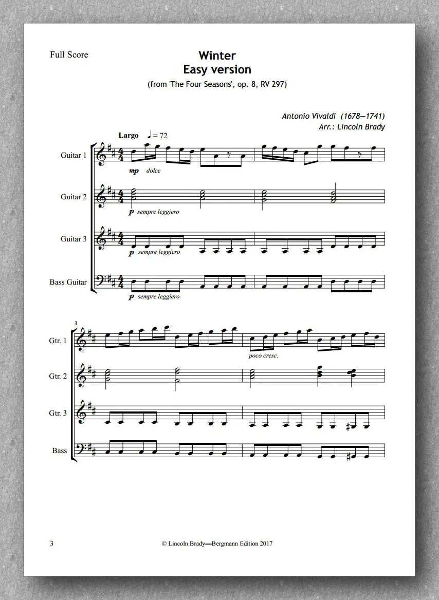 Vivaldi-Brady, Winter 2