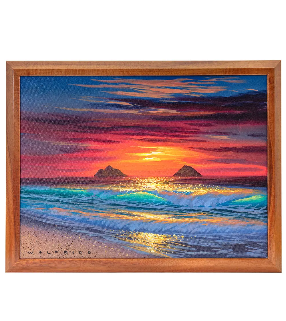 Original Painting: Acrylic: Lanikai Morning By Walfrido Garcia 1