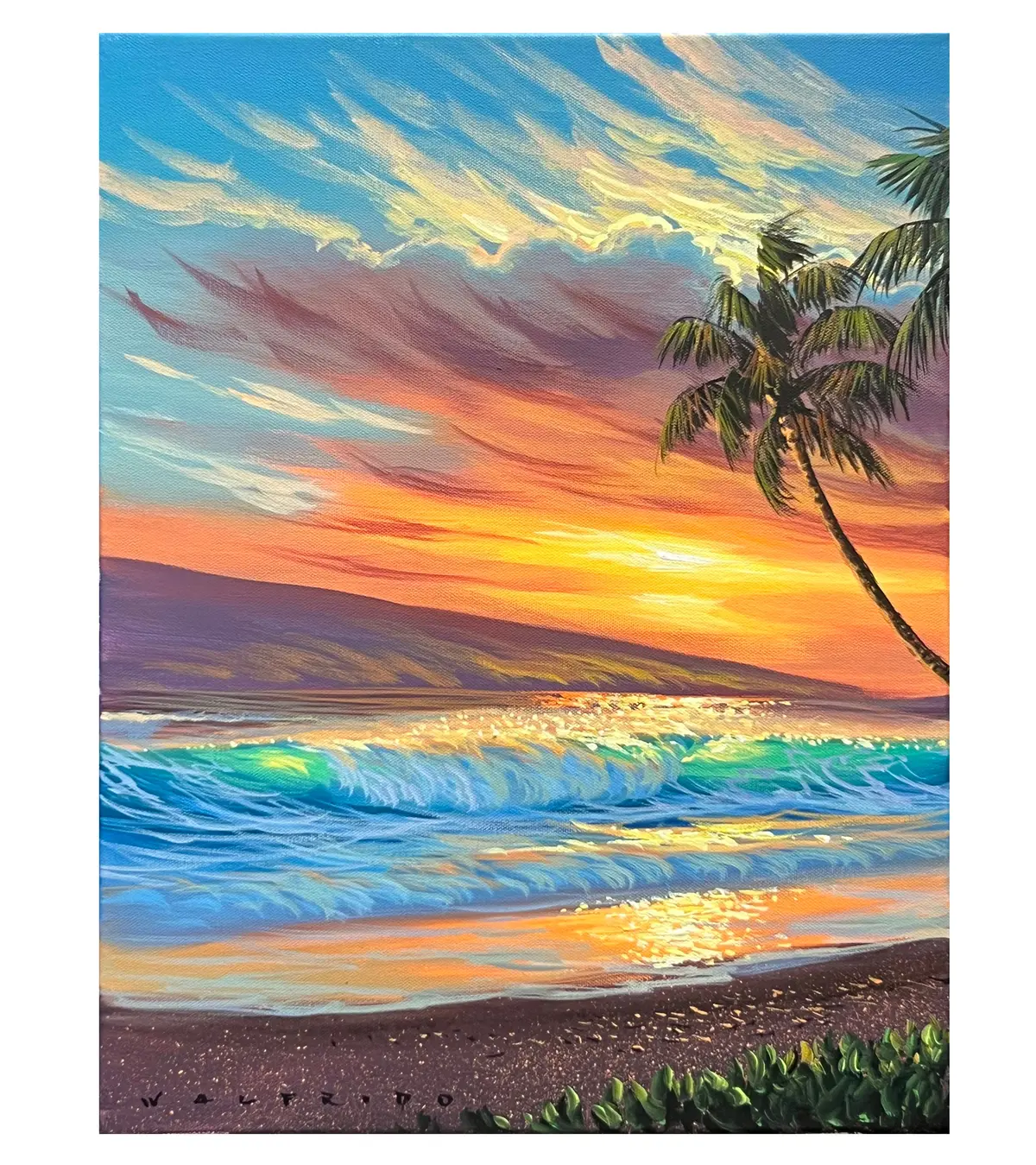 Original Painting: "Maui Shores" By Walfrido Garcia 1