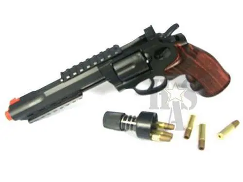 Wg 6" Barrel Co2 Powered Revolver (Silver) 1