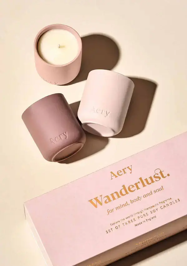Wanderlust Set Of Three Votive Candle - Gift Set 1