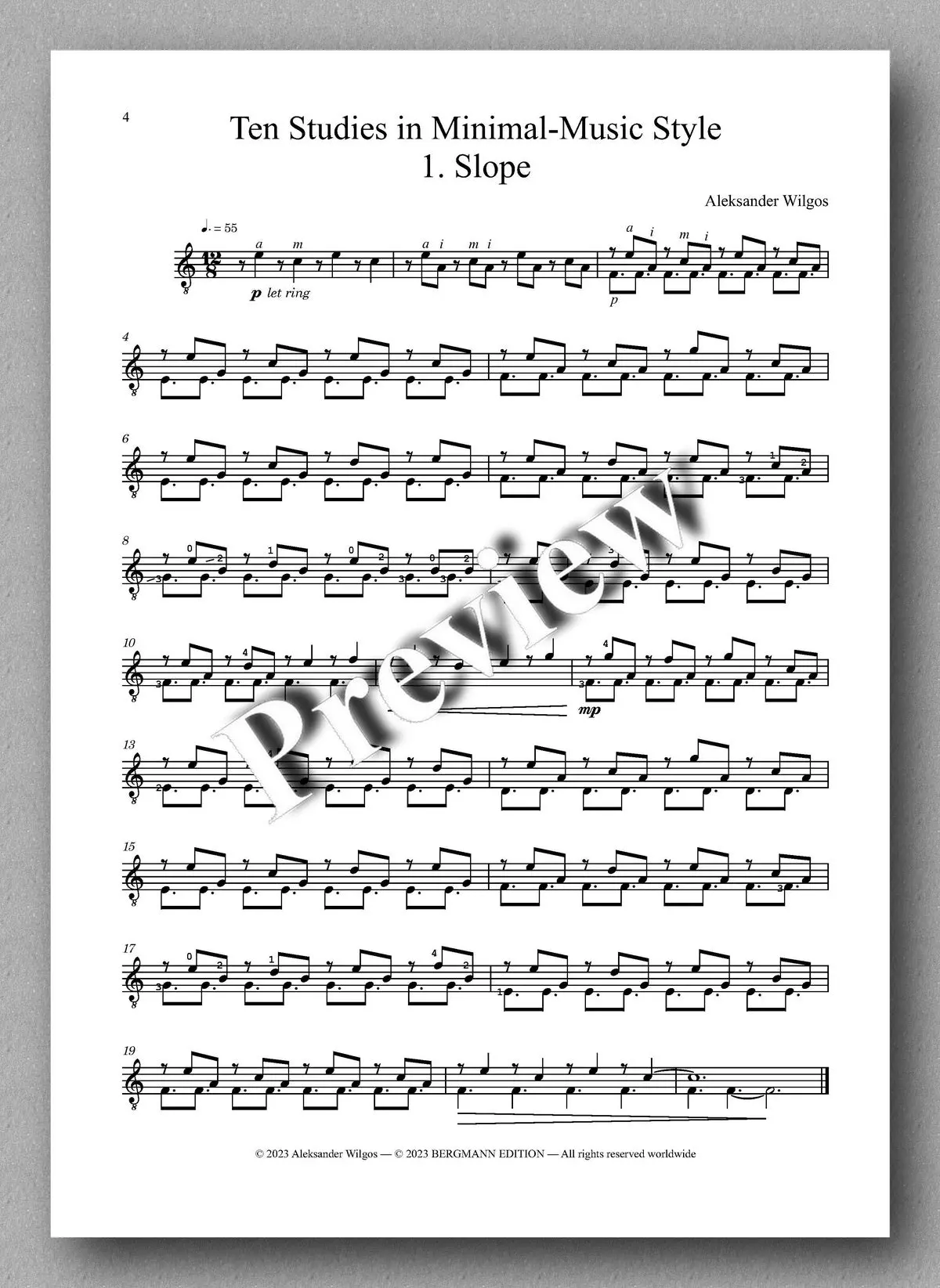 Wilgos, Ten Studies In Minimal-Music Style 2