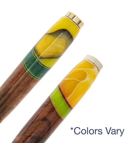 Slimline Koa Ball Point Pen With Resin 1