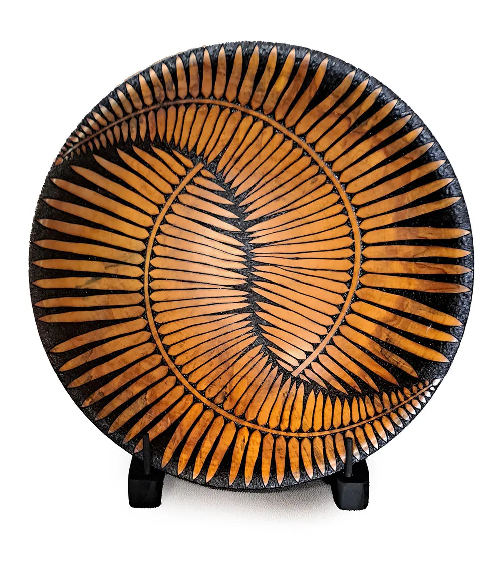 Yin Yang Fern W/Upright Stand #853 1