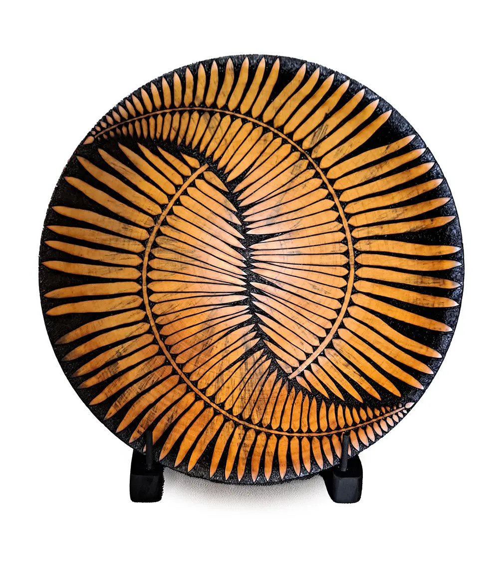 Yin Yang Fern W/Upright Stand #855 1