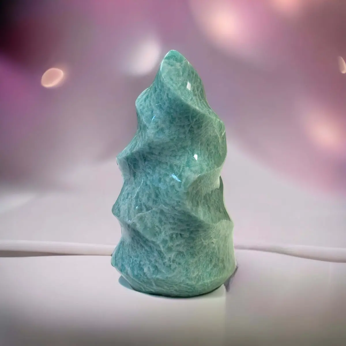 Amazonite Crystal Flame - Ethically Sourced 1