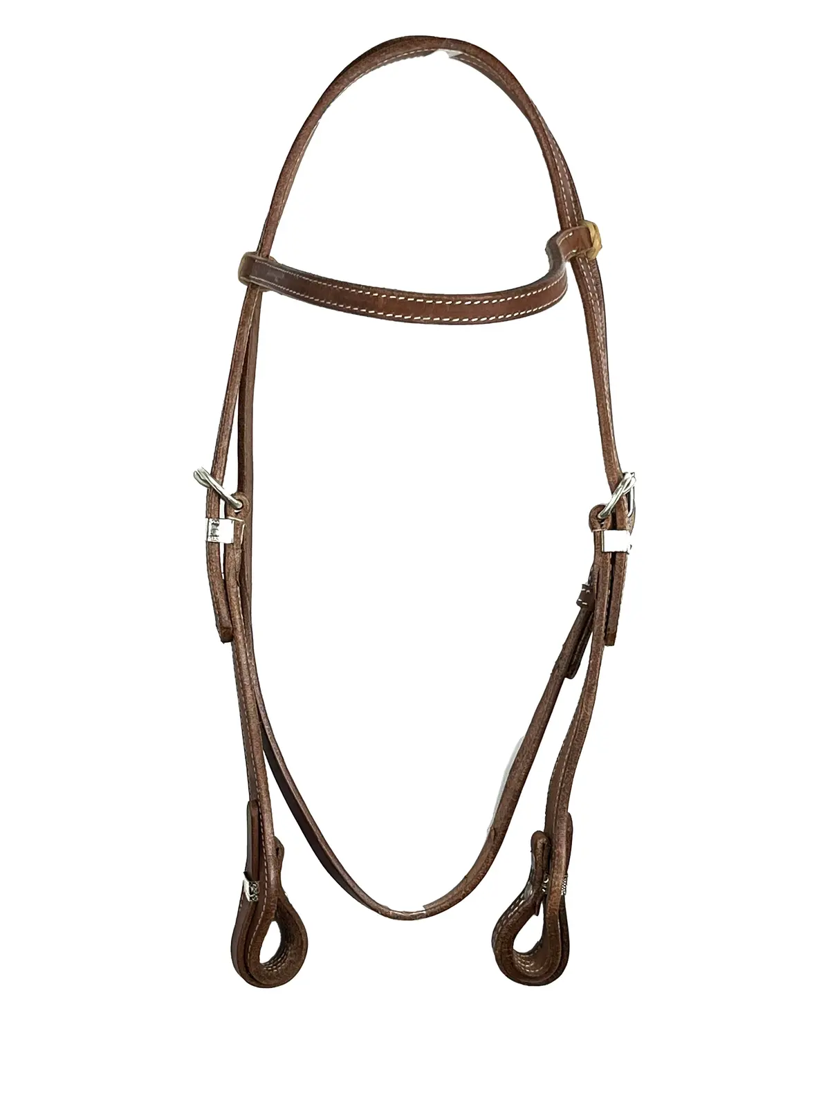 Ezy Ride Bridle Brow With Stitching And Silver Trim 1