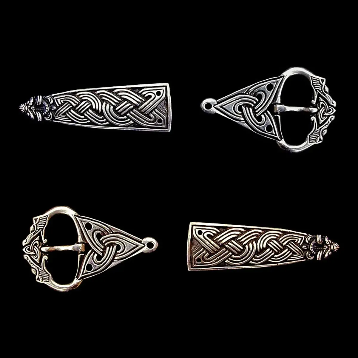 Borre Wolf Head Viking Belt Fittings 1