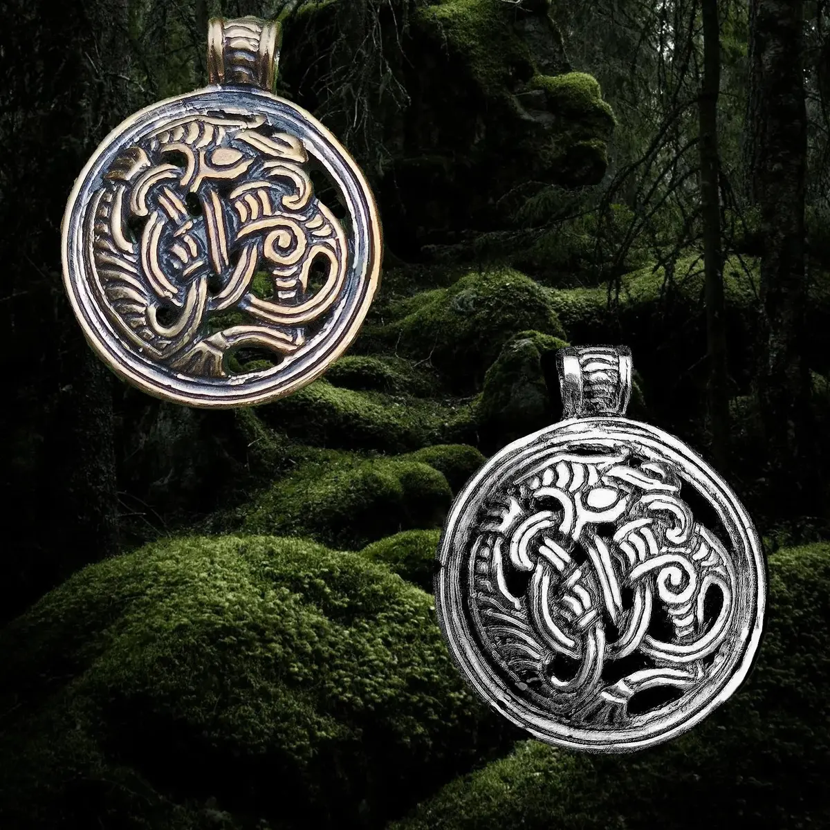 Round Dragon Beast Pendant 1