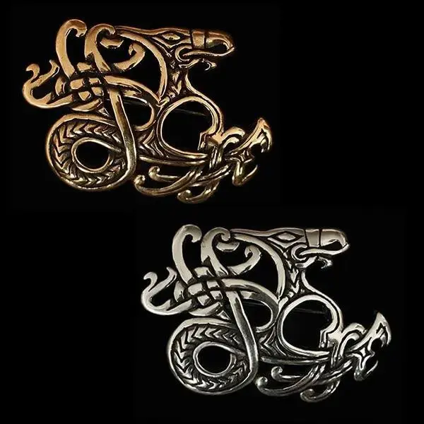 Ringerike Viking Dragon Brooch 1