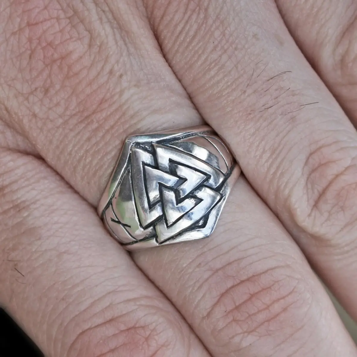 Silver Odin Protection Ring 1