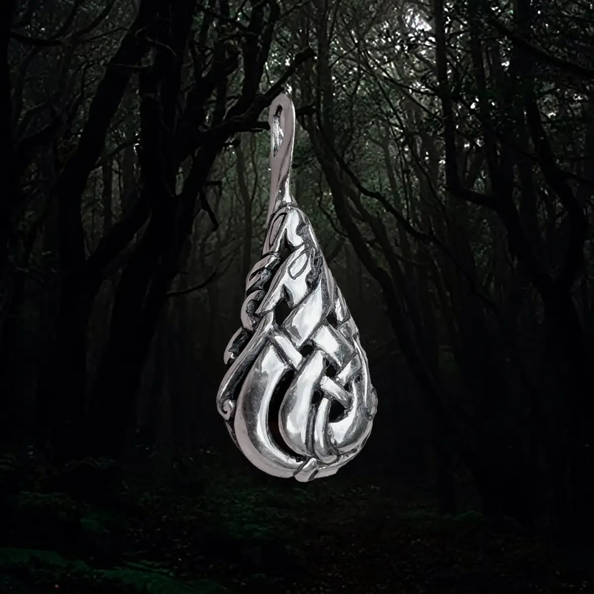 Urnes Lovers Teardrop Pendant 2