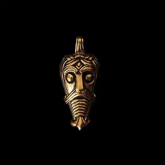Danish Viking God Mask Pendant 2