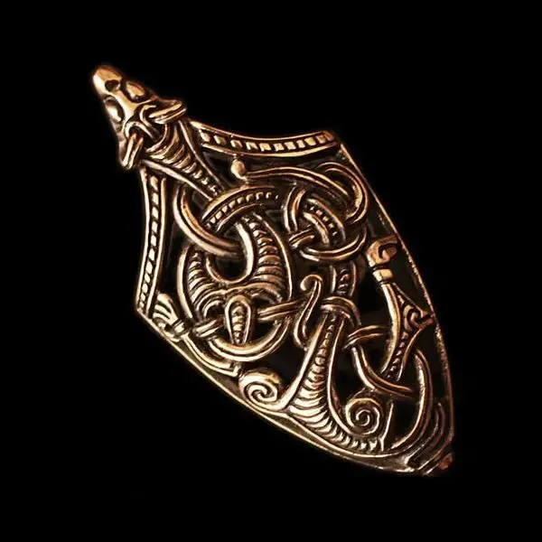 Viking Wolf Scabbard Chape 1