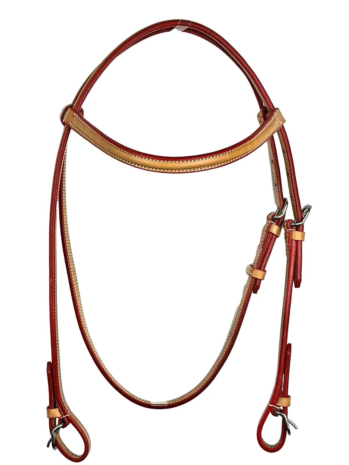 Ezy Ride Bridle Brow With Stitching Natural 1
