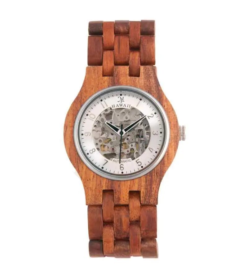 Koa Monarch, Self-Winding Automatic Silver-14058 2