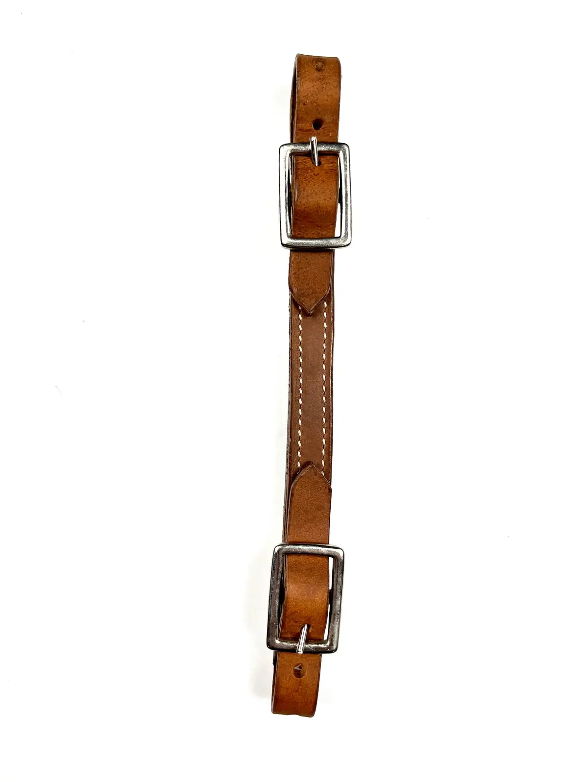 Ezy Ride Curb Strap Stitched 2 Buckle Harness Leather 1