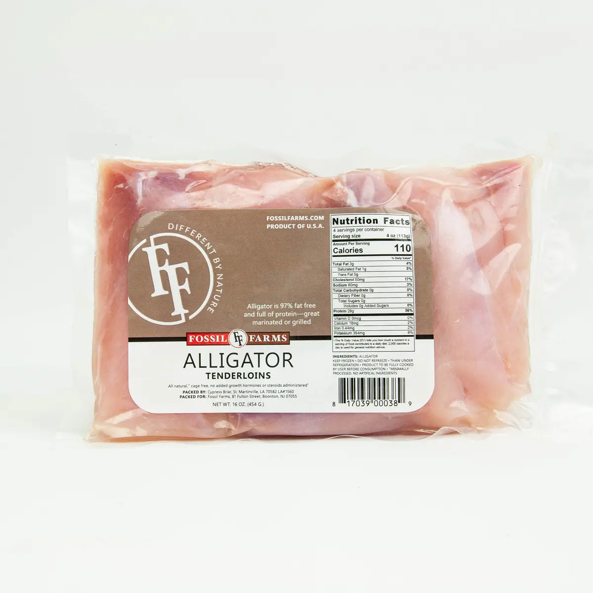 Alligator Tenderloin | 1 Lb. 1