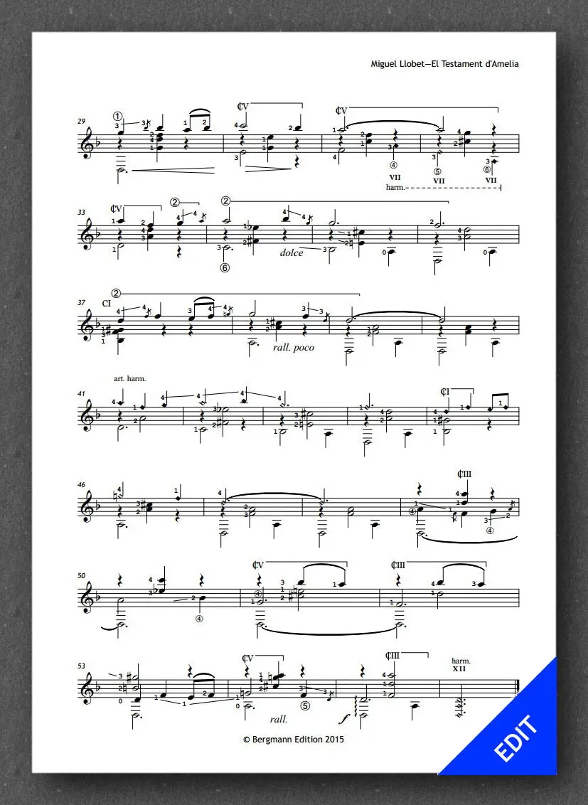 Llobet, El Testament D'amelia 1