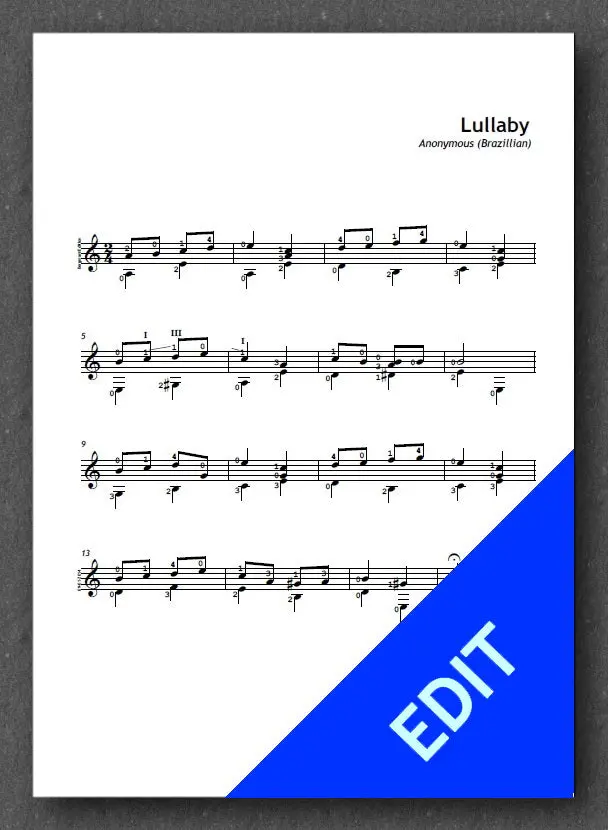 Brazillian Lullaby (Pdf) 1
