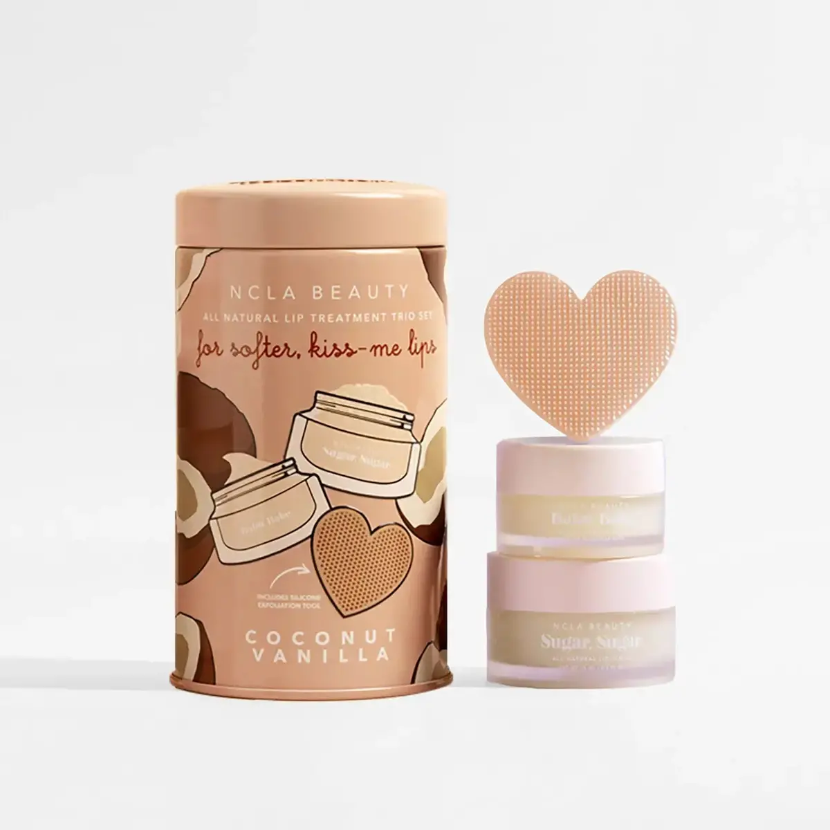 Coconut Vanilla Lip Care Set + Lip Scrubber 2