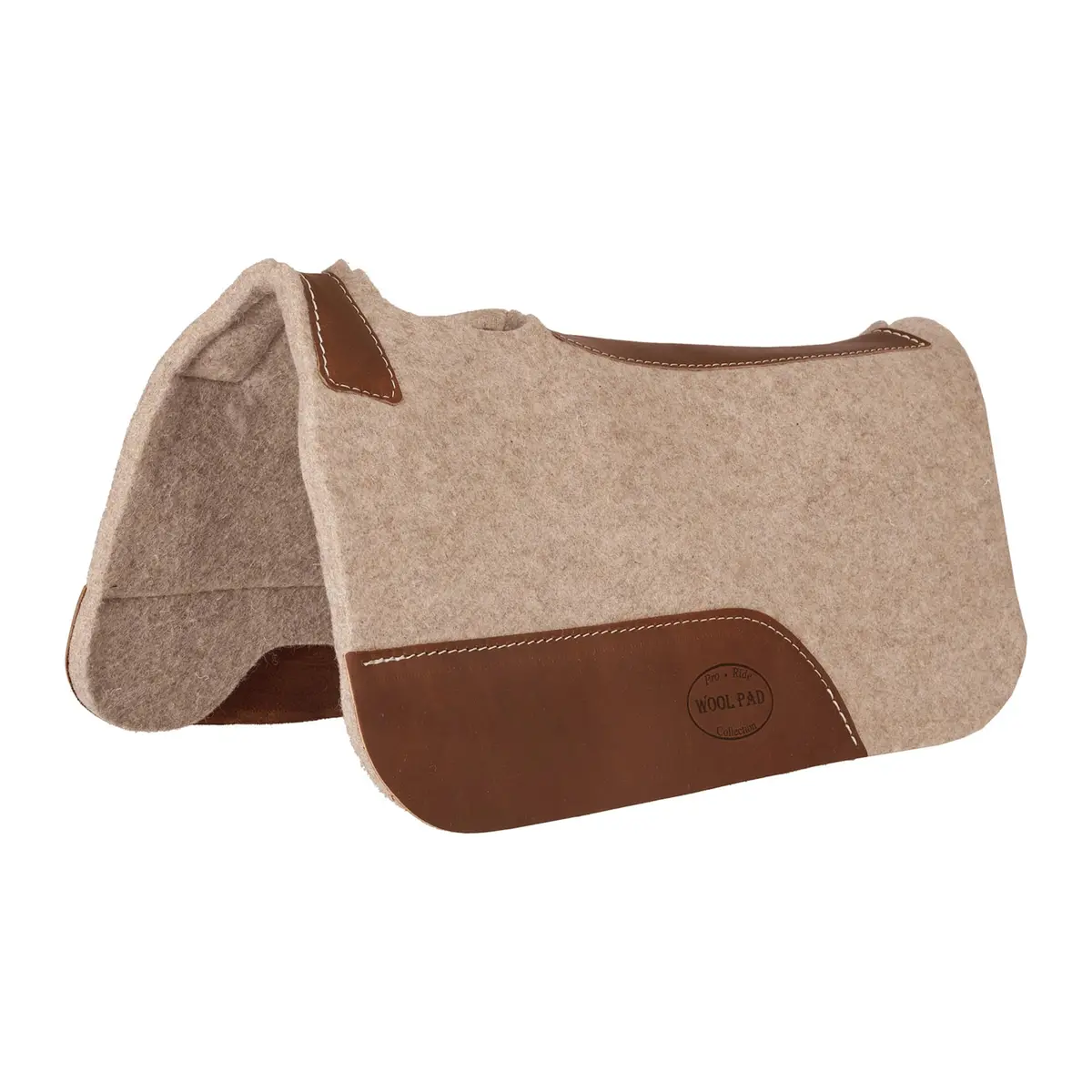 Ezy Ride Wool Contoured Pony Pad 24" X 24" X 1/2" Tan 1