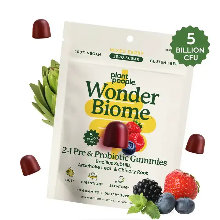 Wonderbiome™ 2-In-1 Pre & Probiotic Gummies 1
