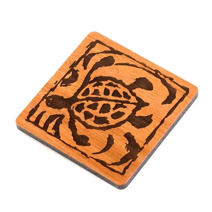 Koa Heritage Coaster - Honu 2